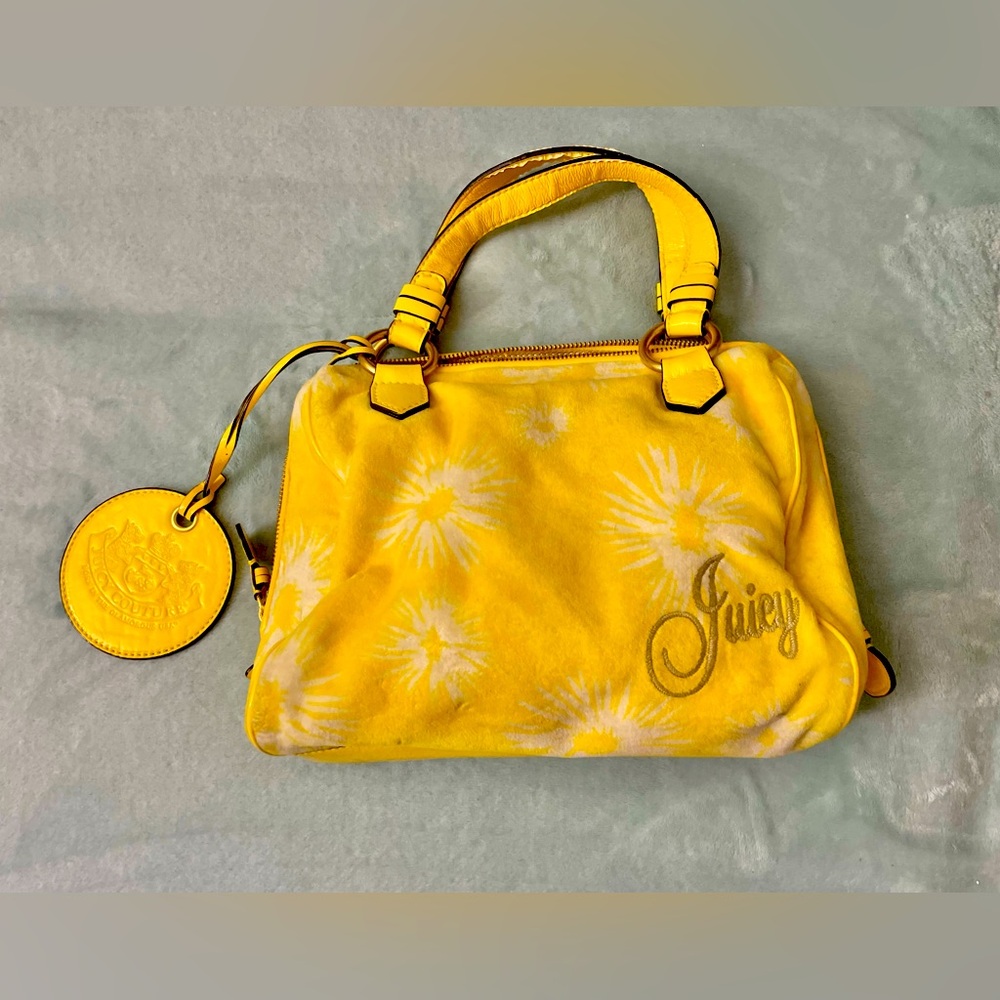 Yellow Juicy Couture Poinsettia Shoulder Bag